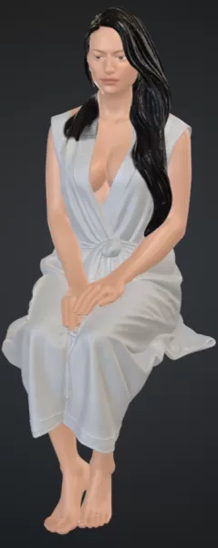 Frau in der sauna - Model preview 1