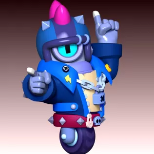 Stu - Brawl Stars - Model thumbnail 3