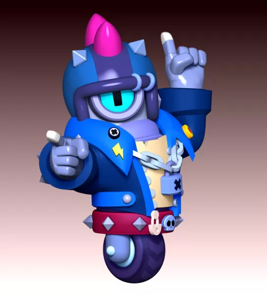 Stu - Brawl Stars - Model preview 3