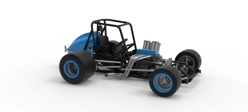 Vintage Pavement Sprint car Base Scale 1:25 - Model preview 24