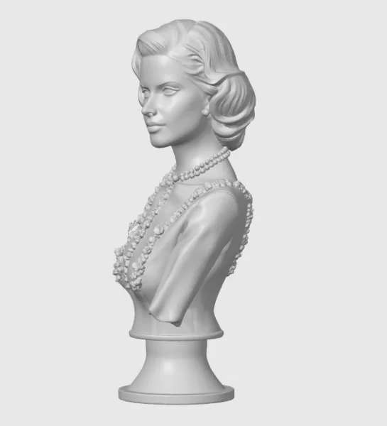 Grace Kelly 3D Bust - Model preview 4