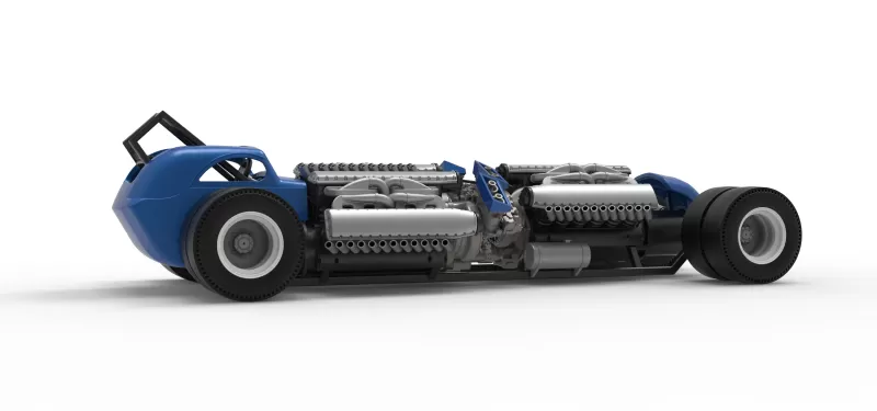 Vintage AWD Dragster Scale 1:25 - Model preview 21