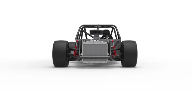 Vintage Asphalt Modified stock car Base V7 Scale 1:25 - Model preview 7