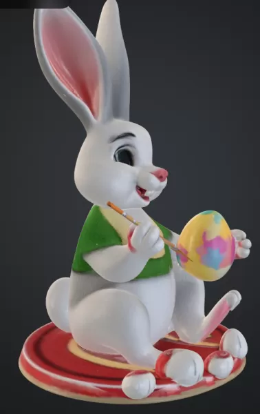Hase bemalt ei - Model preview 2