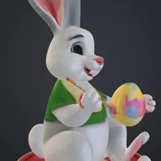 Hase bemalt ei - Model thumbnail 2