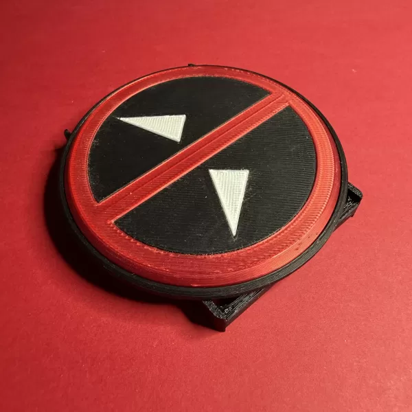 Deadpool Snaplock Belt Buckle - Model preview 4