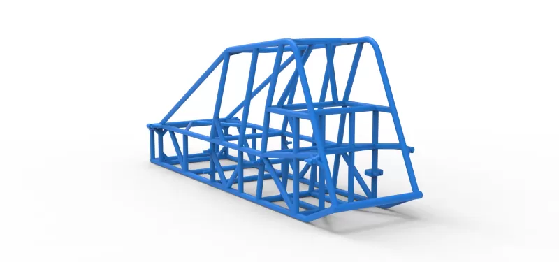 Frame of Experimental Pavement Silver Crown Car Scale 1:25 - Model preview 11