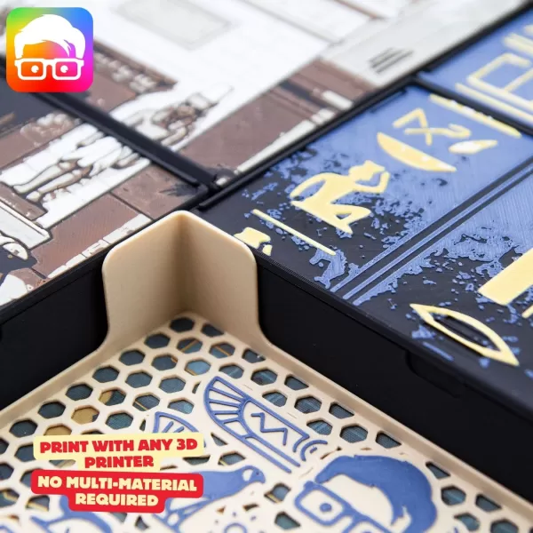Men Nefer (retail ed.) board game organizer by @ammedia3d - Model preview 3