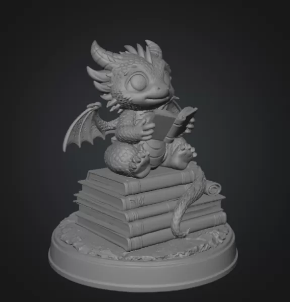 Reading Dragon STL File for 3D Print - Model preview 11