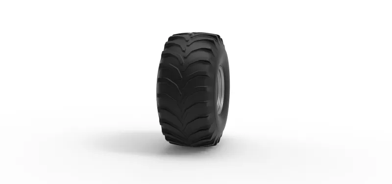 Rear wheel from Mud dragster Scale 1:25 - Model preview 3