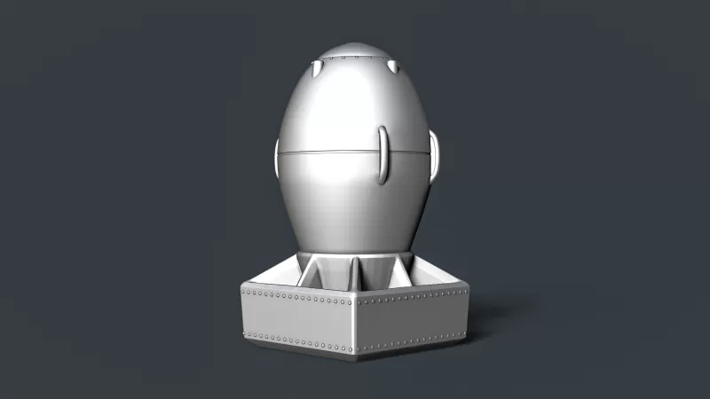 Fat Man Atomic Bomb #RoZ - Model preview 1
