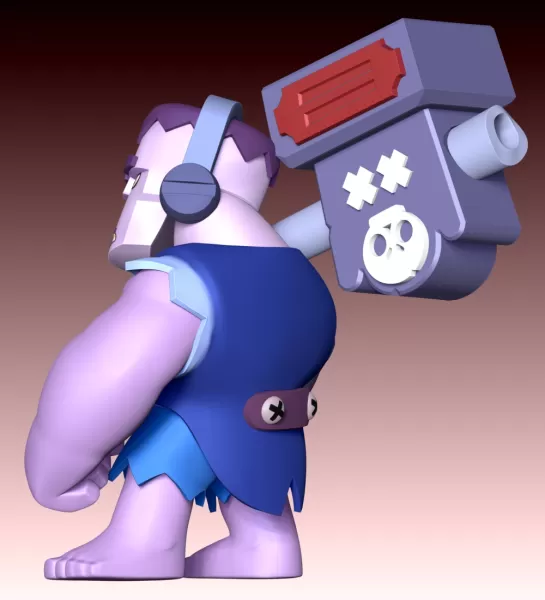 Frank Brawl Stars Fan Art - Model preview 9