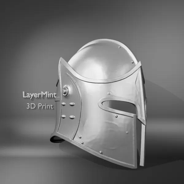 Medieval Knight Helmet - Model preview 2