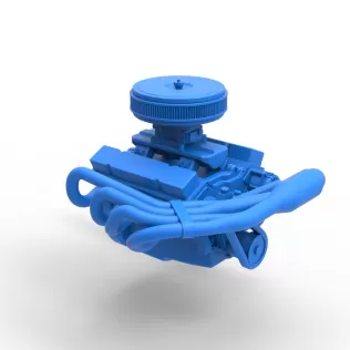Engine V8 for Supermodified race car Version 4 Scale 1:25 - Model thumbnail 17
