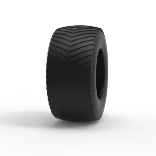 Pulling tractor rear tire 13 Scale 1:25 - Model thumbnail 3