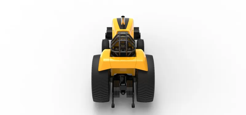 Fun short Pro Stock Pulling Tractor Version 5 Scale 1:25 - Model preview 13