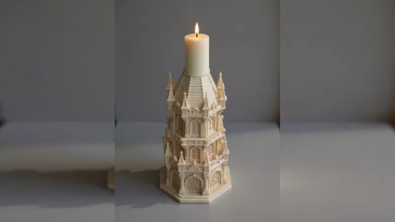 Gothic Candle Tower – Bastion - Model preview 8