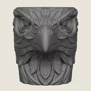 Griffin Head Planter - Model thumbnail 3