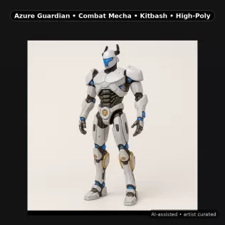 Mecha Heroes Pack – 9 High-Poly Kitbash Characters - Model thumbnail 16