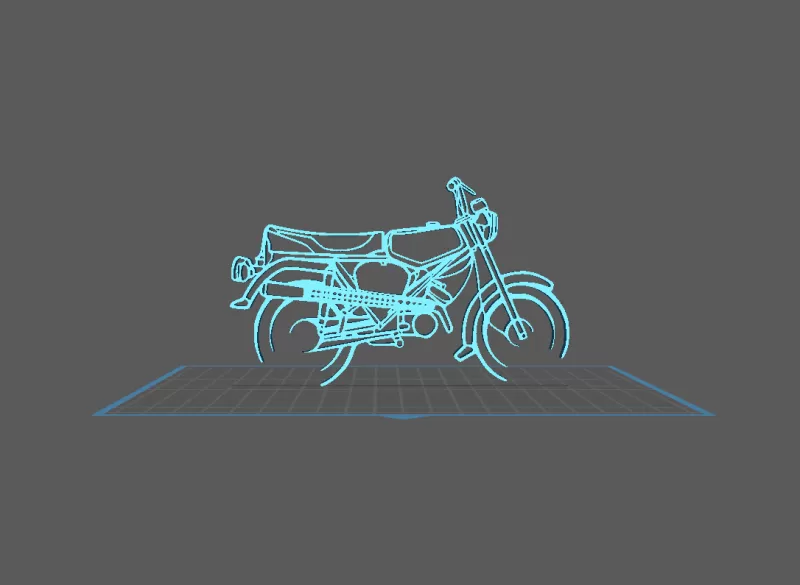 Simson - S51 Enduro Wall Art - Model preview 1