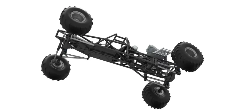 Vintage Mud dragster Base Scale 1:25 - Model preview 3