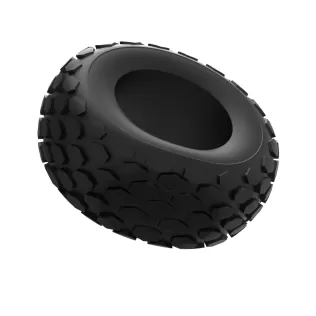 Offroad tire 28 deflated Scale 1:25
