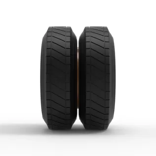 Wheel of Vintage Dirt race car V8 Scale 1:25 - Model thumbnail 4