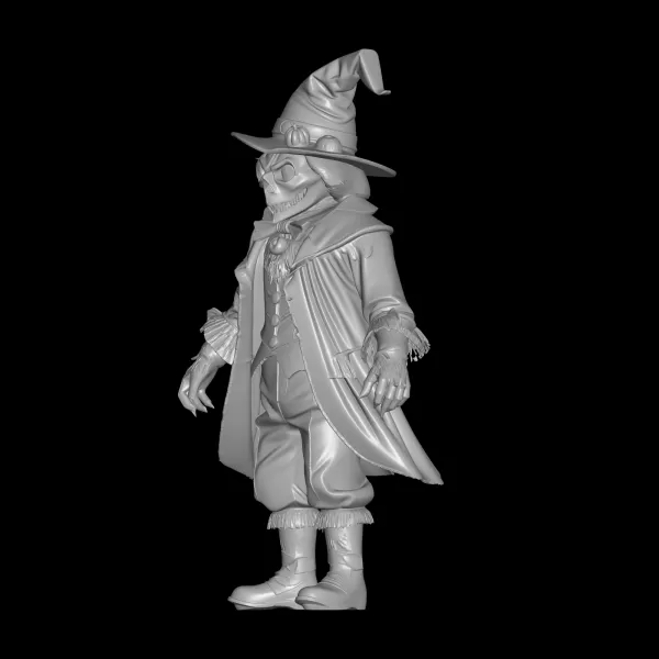 Halloween scarecrow STL File, 3D Printing Model - Model preview 2