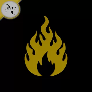 Simple Flame Symbol - 2D Art