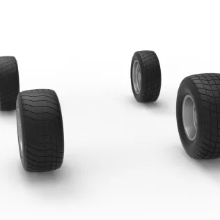 Wheel Set of New Zealand Minisprint Scale 1:25 - Model thumbnail 7