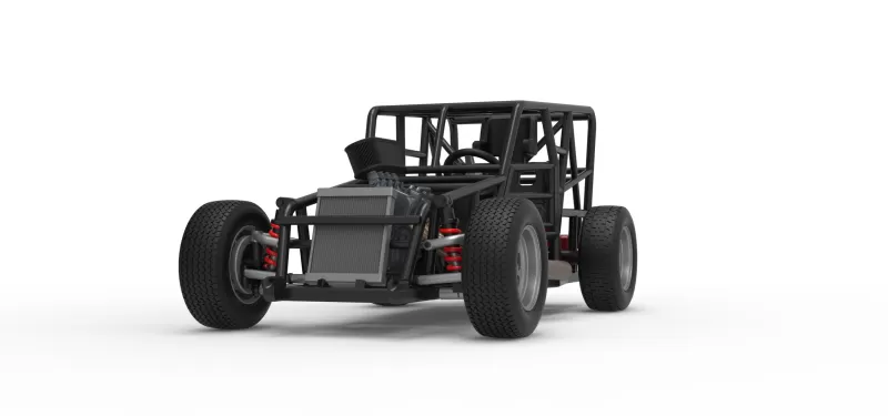 Dwarf car Base Scale 1:25 - Model preview 6