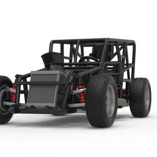 Dwarf car Base Scale 1:25 - Model thumbnail 6