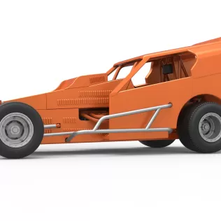 Vintage Dirt Modified stock car Version 3 Scale 1:25 - Model thumbnail 2