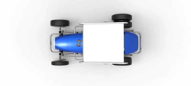 Vintage Winged Supermodified stock car for Dirt V2 Scale 1:25 - Model preview 11