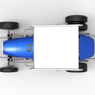 Vintage Winged Supermodified stock car for Dirt V2 Scale 1:25 - Model thumbnail 11