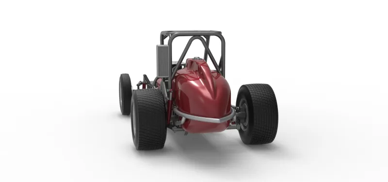 Dirt Silver Crown Champ car Base Version 2 Scale 1:25 - Model preview 14