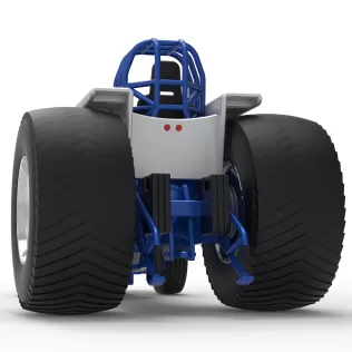 Pro Stock Pulling Tractor Version 5 Scale 1:25 - Model thumbnail 13