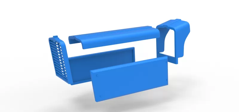 Hood of Pulling tractor Version 8 Scale 1:25 - Model preview 14