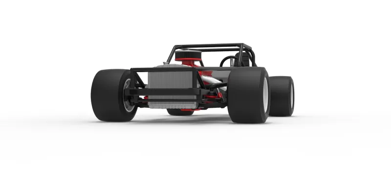 Vintage Asphalt Modified stock car Base V8 Scale 1:25 - Model preview 6