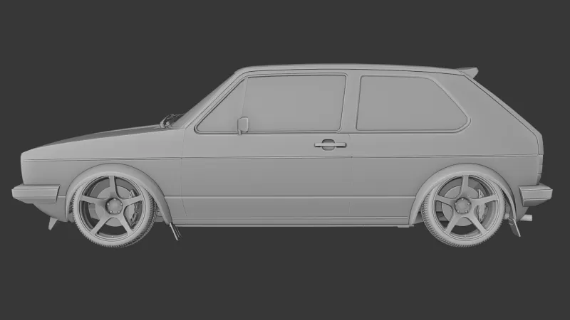 Volkswagen Golf mk1 - Model preview 1
