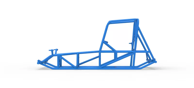 Frame of Vintage Pavement Sprint car Scale 1:25 - Model preview 6