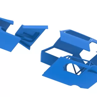 Shell of Vintage Asphalt Modified stock car V8 Scale 1:25 - Model thumbnail 19