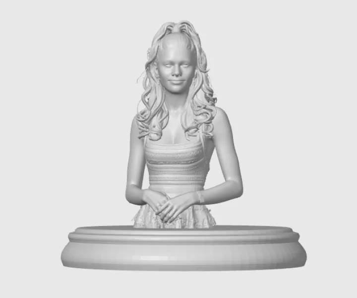 Zendaya 3D Bust - Model preview 3