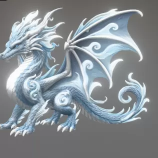Ocean Breeze Dragon STL File for 3D Print - Model thumbnail 7