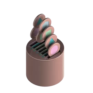 Montessori Interactive Color and Shape Sorting Kit 4-in-1 Set 3D - Model thumbnail 18