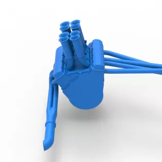 Engine V8 for Supermodified race car Version 5 Scale 1:25 - Model thumbnail 11