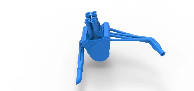 Engine V8 for Supermodified race car Version 5 Scale 1:25 - Model preview 11