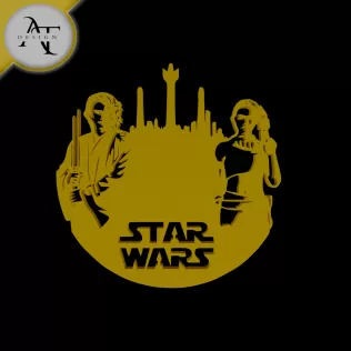 Star Wars - Silhouette - 2D Wall Art Decor