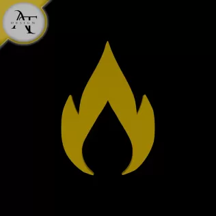 Simple Flame Symbol - 2D Art