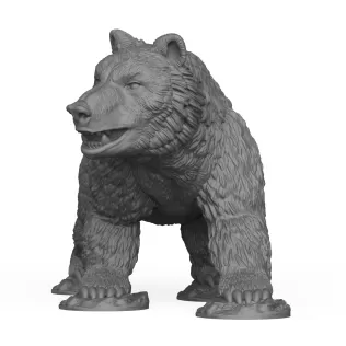 3D Printable Wild Bear - Model thumbnail 2